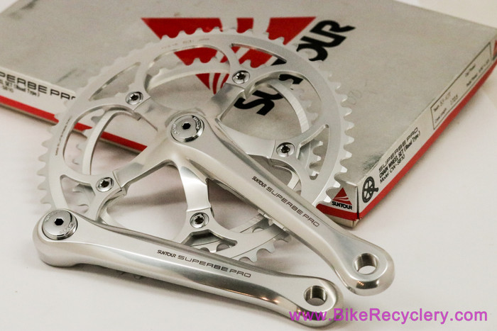 170mm x 144 bcd Suntour Superbe Pro double crank arms JIS