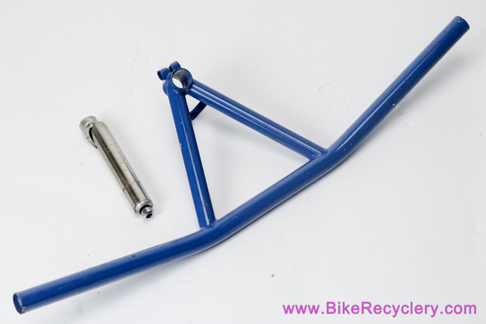 Guidon Bullmoose Riser Acier Vintage - Années 80 Pour VTT - Tige Et Barre Plume - Couleur Or
