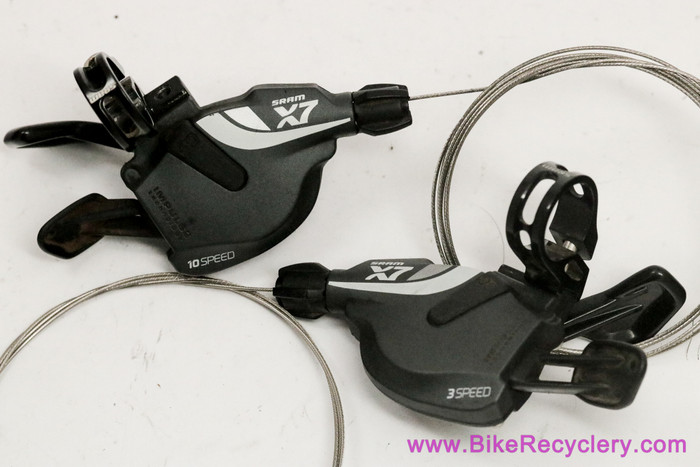 SRAM X7 10-Speed Trigger Shifters Set: Matchmaker Clamps (Near
