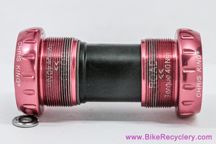 CHRIS KING ボトムブラケット ピンク Chris King Pretty & Strong Pink ThreadFit 24 Bottom Bracket: (Mint