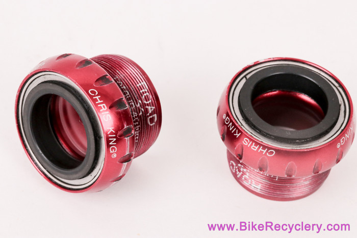Chris King ThreadFit 24 Bottom Bracket: Red (No center shell