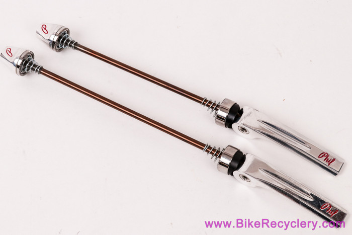 PHILWOOD quick release skewer 100ミリ Phil Wood Quick Release Skewer Set: Polished 100/130mm (Near Mint