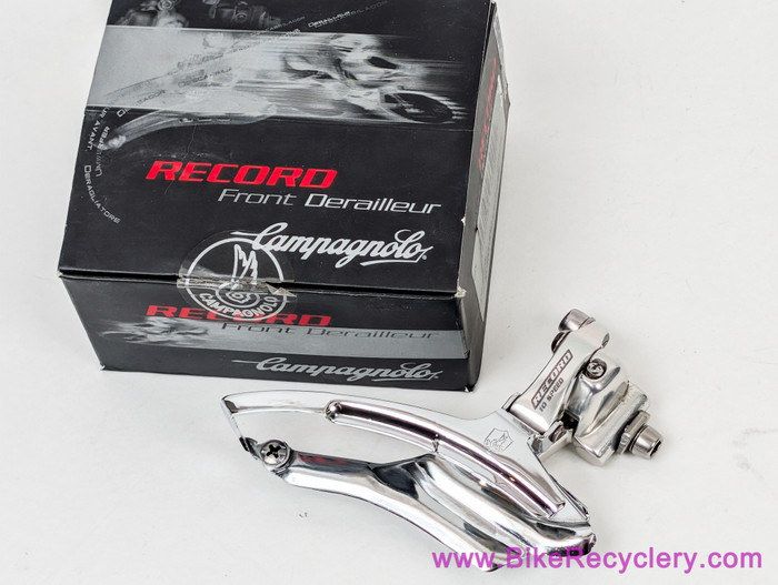 Campagnolo Record 10s TRIPLE Front Derailleur: Braze On - Silver