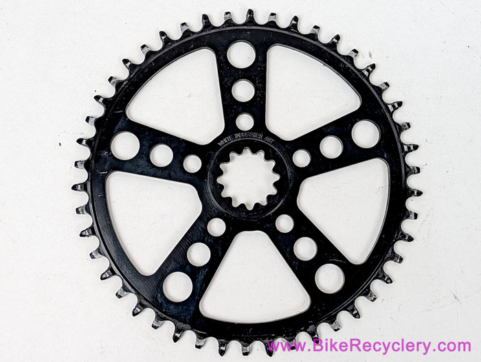 White Industries ENO / Square Taper Road TSR 46t Chainring: Black