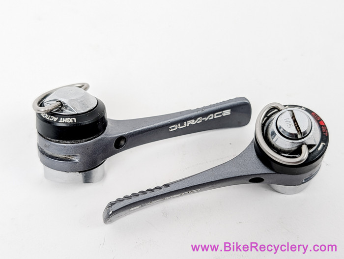 Shimano Dura Ace SL-7401 Downtube Shifters: 7 Speed - Curved (EXC