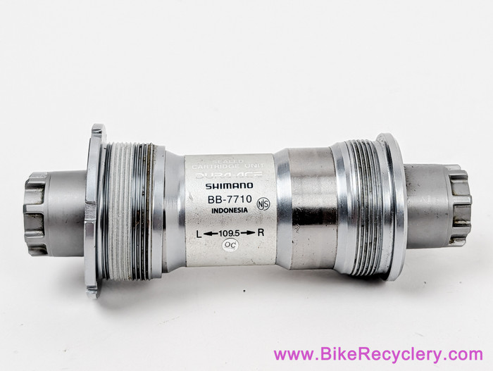 SHIMANO DURA-ACE BB-7710ボトムブラケット NJS新品 Shimano Dura Ace BB-7710 Track Bottom Bracket: NJS - 109.5mm x