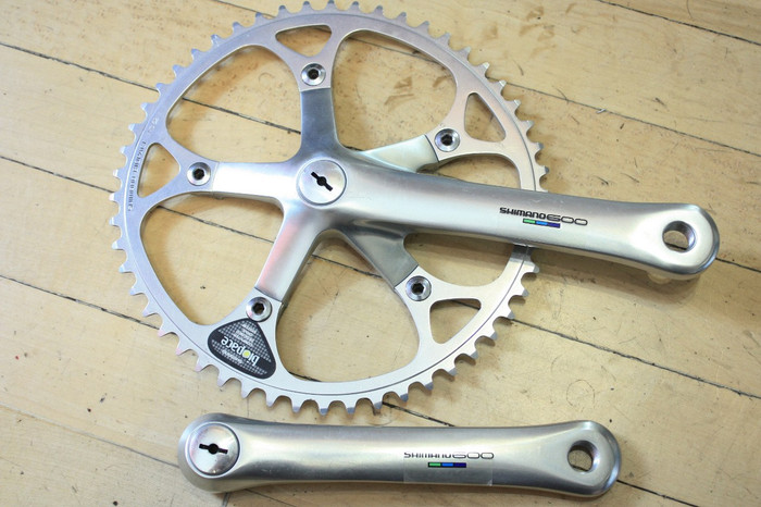VILEBREQUIN SHIMANO FC-6400 Ultegra Tri-Color 8 vitesses 172,5 carré conique biopace EUR 79,32