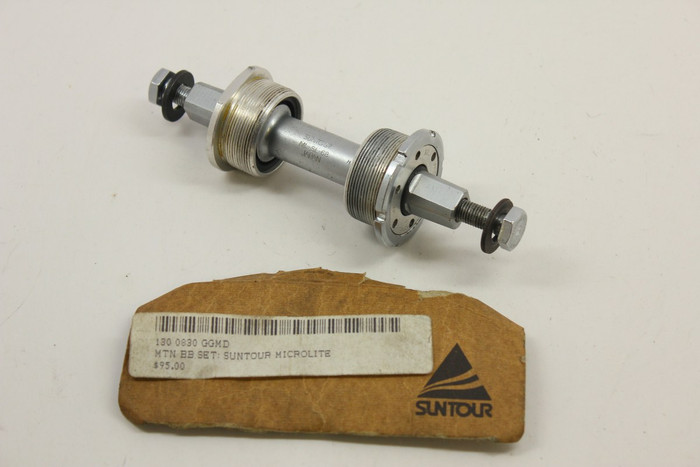 NOS Suntour XC Pro MicroLite Bottom Bracket: Grease Guard, 115mm x
