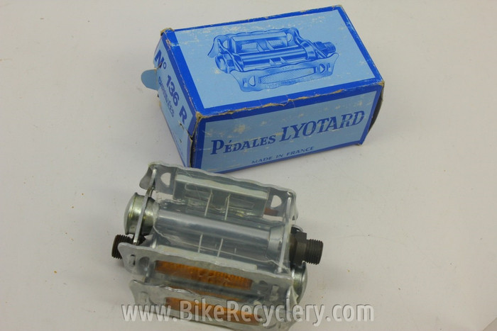 LYOTARD 136R PEDALS OLD BICYCLE STEEL FRENCH