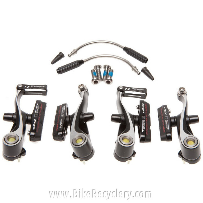 NEW TRP CX8.4 Mini V Brake Set: Black Linear Pull - Bike Recyclery