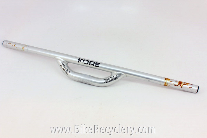 人気スポー新作 Riser Bar: Torsion Kore DH Silver 25.4mm, Handlebar, MTB ライザーバー