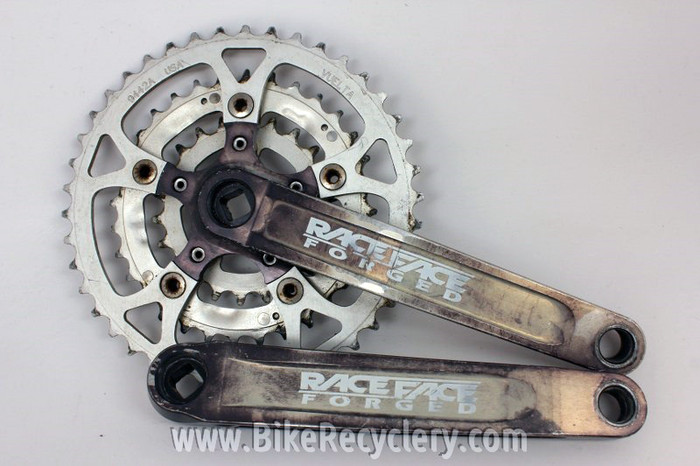 【メール便無料】 Face Race Vintage Turbine Triple 94/58mm Black, Crankset: クランク