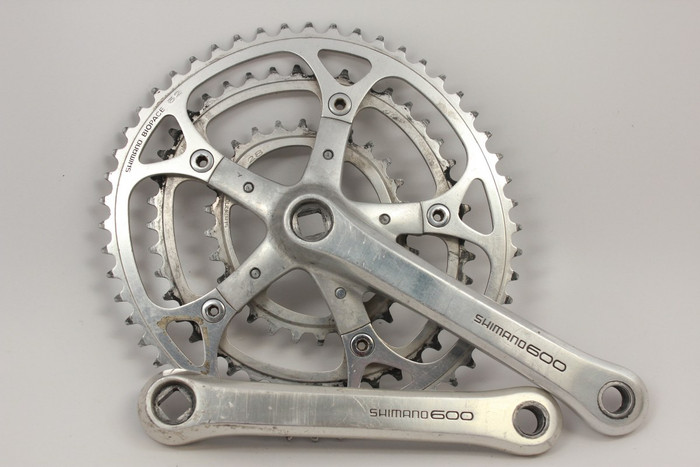 Shimano 600EX FC-6207 TRIPLE Crankset: 170mm, 52/42/28t BioPace
