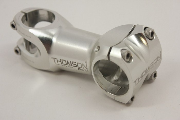 Thompson Elite X4 Stem: Silver 90mm x 31.8mm, 10 degree