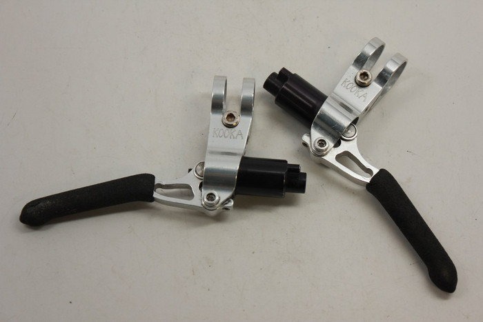 KOOKA ブレーキレバー クーカ Kooka Hydraulic Brake Levers: Silver - Bike Recyclery