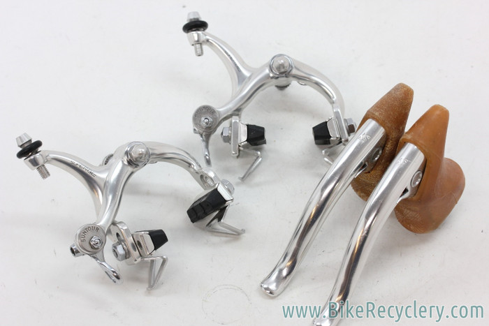 SUNTOUR SUPERBE Pro キャリパーブレーキセットビンテージ Suntour Superbe Pro Brakeset: CB-4000 Short Reach Calipers & CB