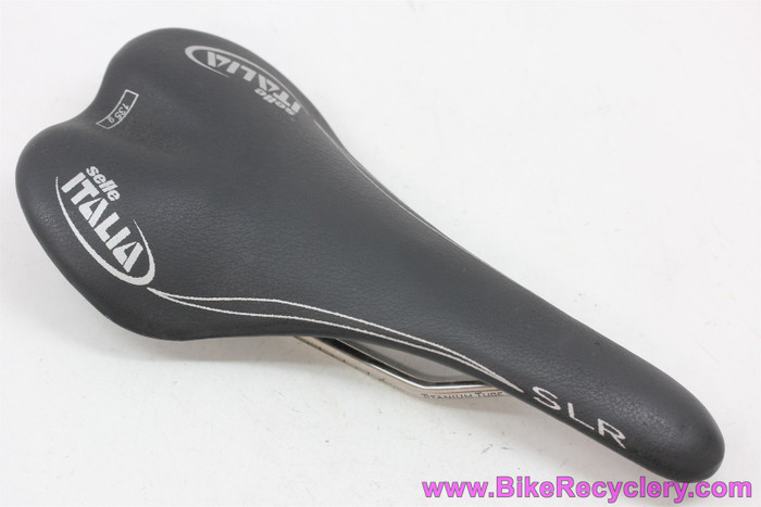 Selle Italia SLR Team Titanium Saddle: 135 grams! Black (NEW