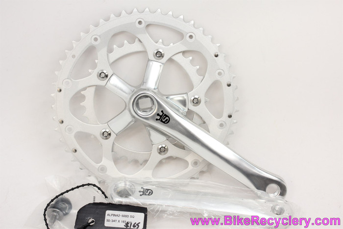 SUGINO alpina2 TD2 165mm BB付き SUGINO* alpina2 triple crank set (silver) - BLUE LUG GLOBAL