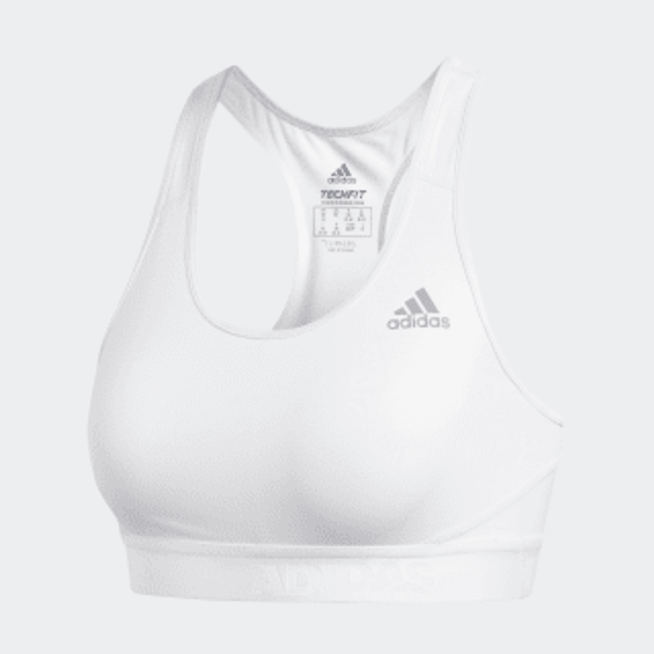 adidas Women's Ultimate Bra, White, 34C at  Women's Clothing