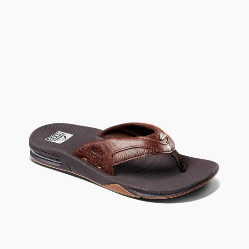 REEF MEN'S LEATHER FANNING LUX FLIP (CI8085)