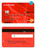 # red creative universal multipurpose bank card template in PSD format, fully editable