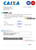Brazil Caixa bank account reference letter template in Word and PDF format