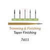 Carbide Burs. FG-7611 T&F 12-blades Taper Finishing. Pack of 100/Bag