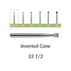 Carbide Burs. FG-33.5 Inverted Cone. Pack of 100/Bag