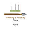 Carbide Burs. FG-7108 T&F 12-blades Flame. 1 pc.