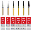 Alpen FG #847.016 Coarse Grit, Flat End Taper Diamond Bur. Package of 5 Burs