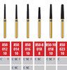 Alpen FG #850.016 Coarse Grit, Round End Taper Diamond Bur. Package of 5 Burs