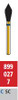 Alpen FG #889.027 Coarse Grit, Pointed Football Diamond Bur. Package of 5 Burs