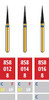 Alpen FG #858.016 Coarse Grit, Flame Shaped Diamond Bur. Package of 5 Burs