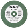 Dedeco Lathe Wheels Green Medium, Rubber-Bonded Wheel for Rapidly Removing