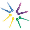 House Brand Dental Wedge with Hole - Medium (15mm), Plastic, Yellow. Pack of 100