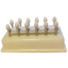 House Brand FL3A FG White Mounted Stone, 12/Pk. Egg shaped finishing stones