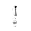 House Brand #6 LA (Right Angle) Latch Round Carbide Bur. Package of 10 Burs