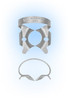 Hu-Friedy Satin Steel #1 Winged Metal Rubber Dam Clamp, Single clamp