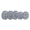 Mizzy Heatless #5 White Heatless Wheels are Made of Non-Contaminating, Aluminum
