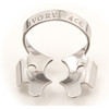 Ivory Clamps #4 Winged Metal Rubber Dam Clamp, Single clamp