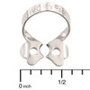 Ivory Clamps #0 Winged Metal Rubber Dam Clamp, Single clamp