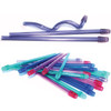 SafeBasics 6' Saliva Ejectors Clear Lavender w/ Lavender Tip 105/Pk. Easily