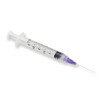 Monovac 3cc Syringe with 30ga Side Vented Irrigation Needle Tip (Purple)