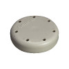 Plasdent Small Round Bur Block - Gray, Magnetic, 7 Burs Capacity, Diameter 1