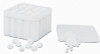 Temple White Plastic Dispenser, Holds 4 Cotton Pellet Refills, with #1, #2, #3