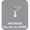 Safe-Dent Anterior bite registration trays, 35/bx. Disposable plastic