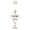 Screws and Tacks 1.4 mm x 6 mm, Micro Auto-Screw