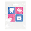 Specialty Scatter Bags Small Red and Blue 4 Boxes Bag, 7.5" x 9", 100/Pkg