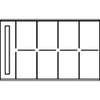 Pocket X-Ray Mounts Clear Pocket, 8V, 100/Pkg.