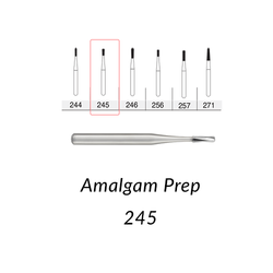 SS White Carbide Burs. FG-245 Amalgam Prep. 10 Pcs.